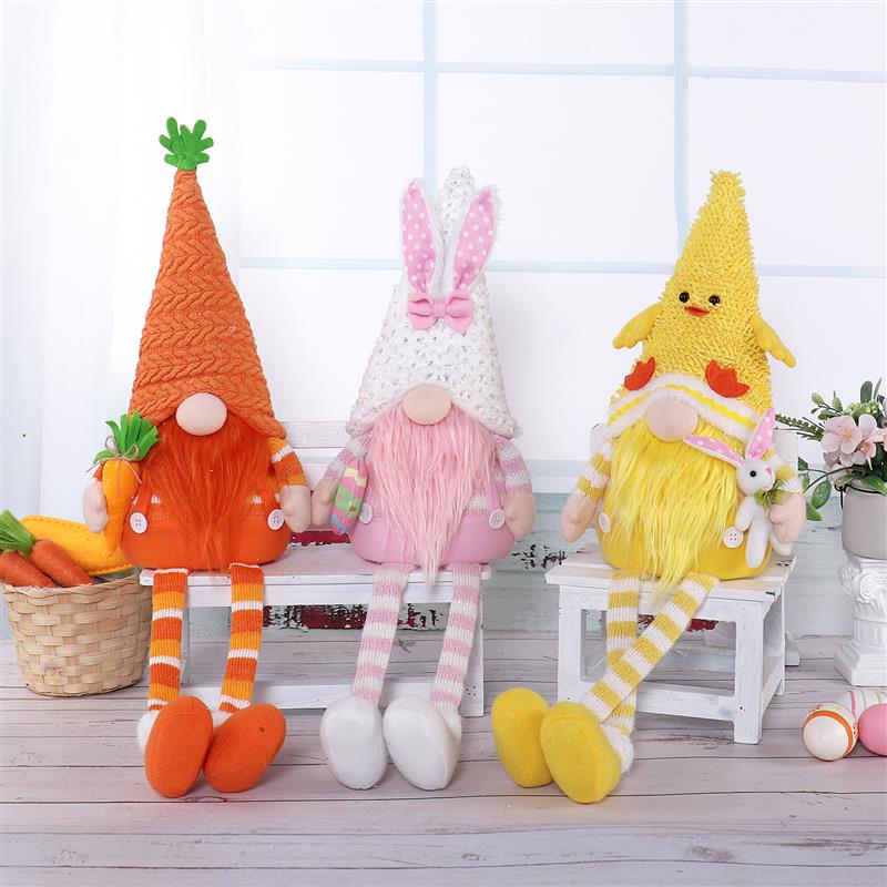 27"/25" Dangle Legs Gnome w/ Warm Light