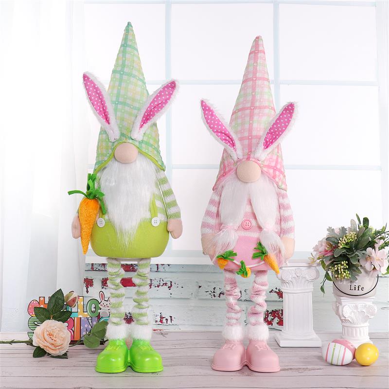 31" Flexible Bunny Gnome w/ Warm Light