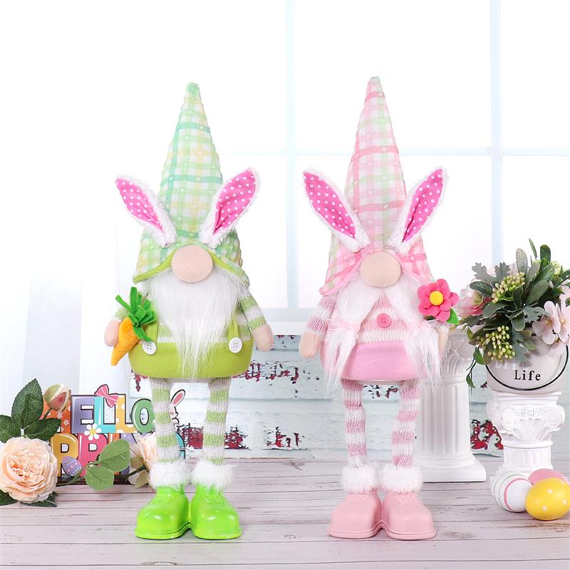 18" Standing Bunny Gnome w/ Warm Light