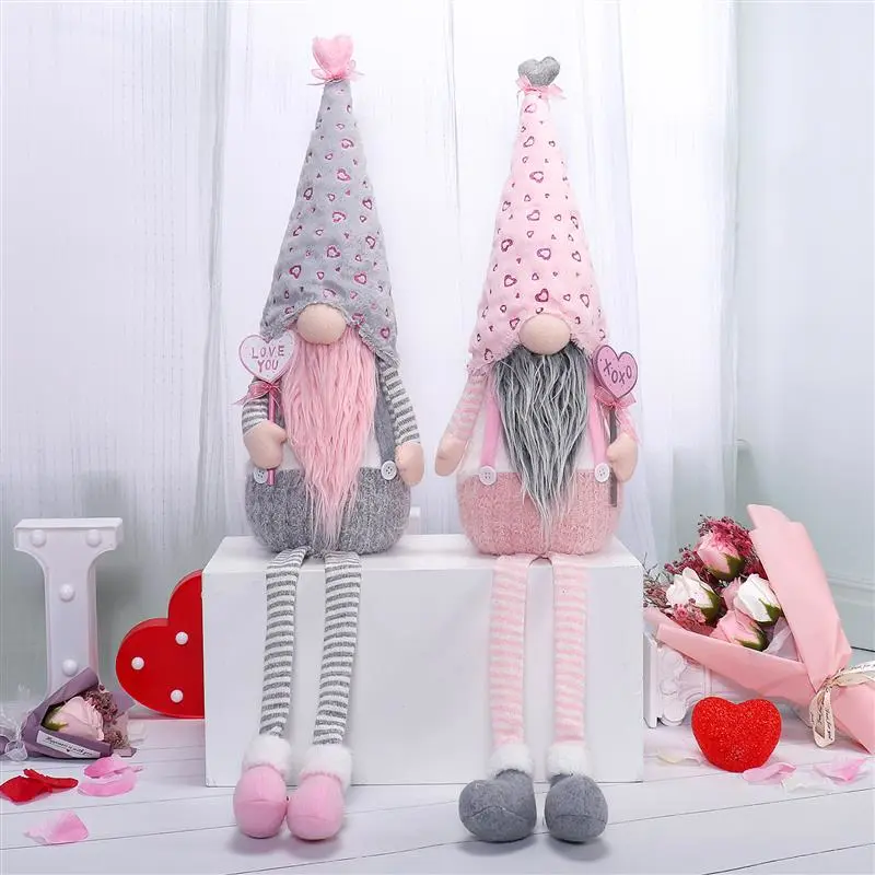 Gnome à pattes pendantes de 81 cm avec lumière chaude