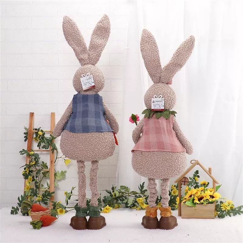 Lapin flexible de 94 cm avec lumière chaude