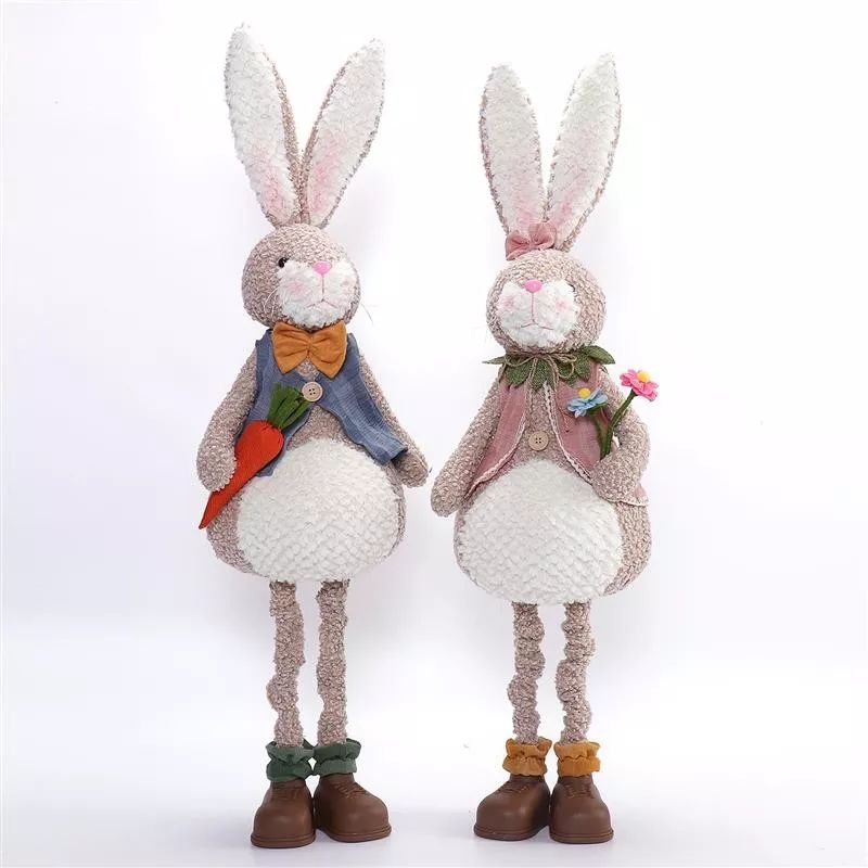 Lapin flexible de 94 cm avec lumière chaude