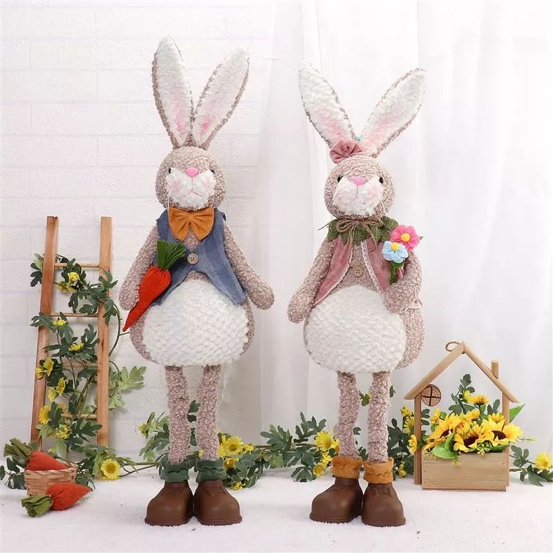 Lapin flexible de 81 cm avec lumière chaude