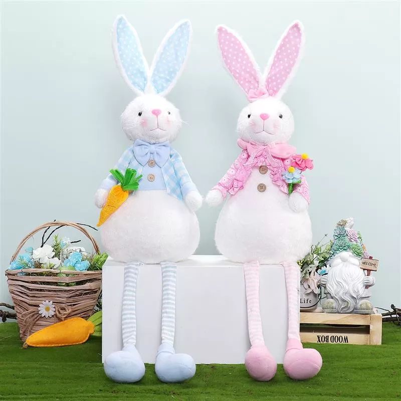 32" Dangle Legs rabbit w/ Warm Light