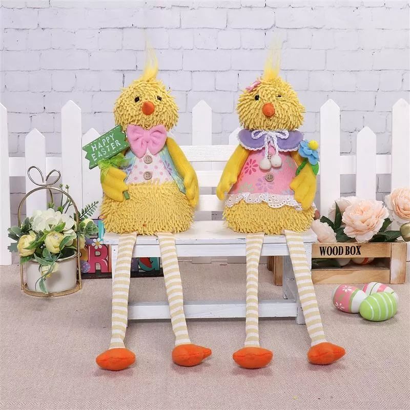 17" Dangle Legs chicken w/ Warm Light