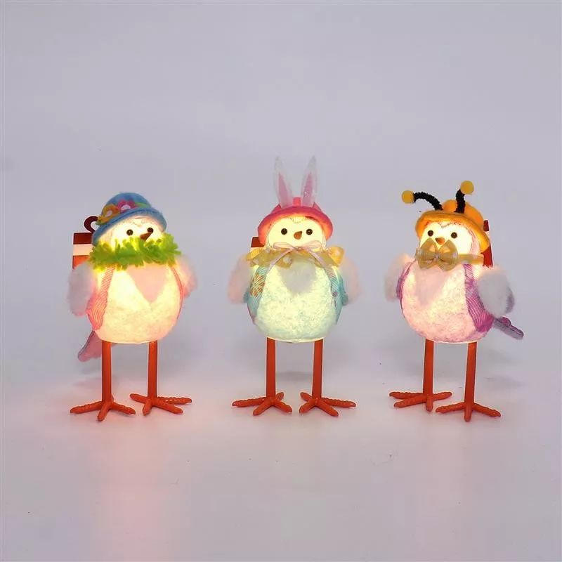 Oiseau de 15/18 cm avec lumière chaude