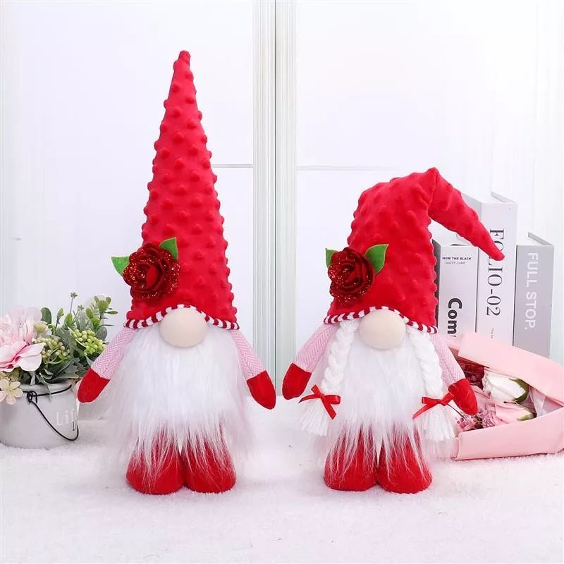 Gnome debout de 43 cm avec lumière chaude