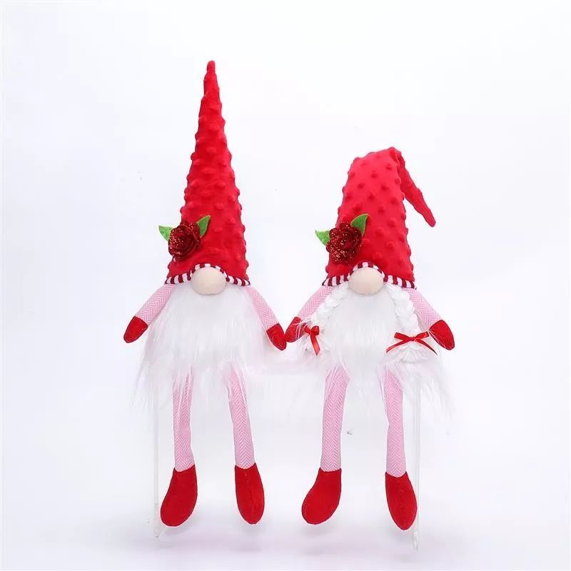 Gnome à jambes pendantes de 53 cm avec lumière chaude
