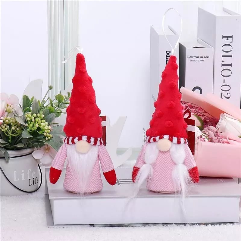 Gnome suspendu de 19 cm avec lumière chaude