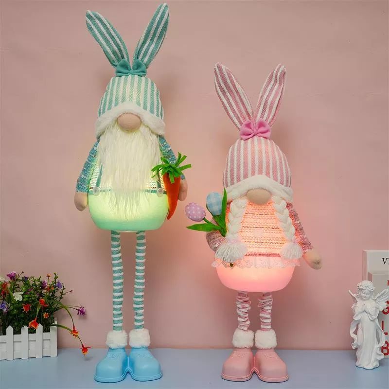 Lapin flexible de 91 cm avec lumière chaude