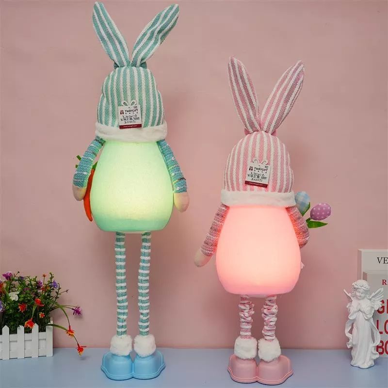 Lapin flexible de 91 cm avec lumière chaude