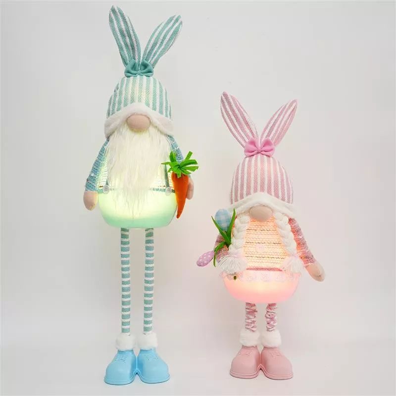 Lapin flexible de 91 cm avec lumière chaude