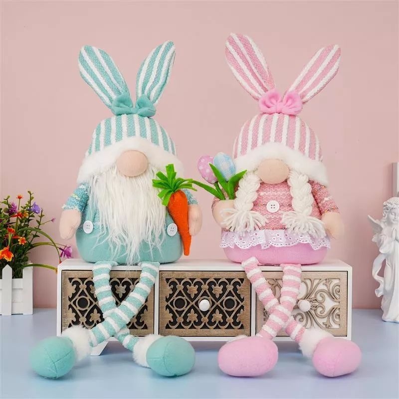 23" Dangle Legs rabbit w/ Warm Light