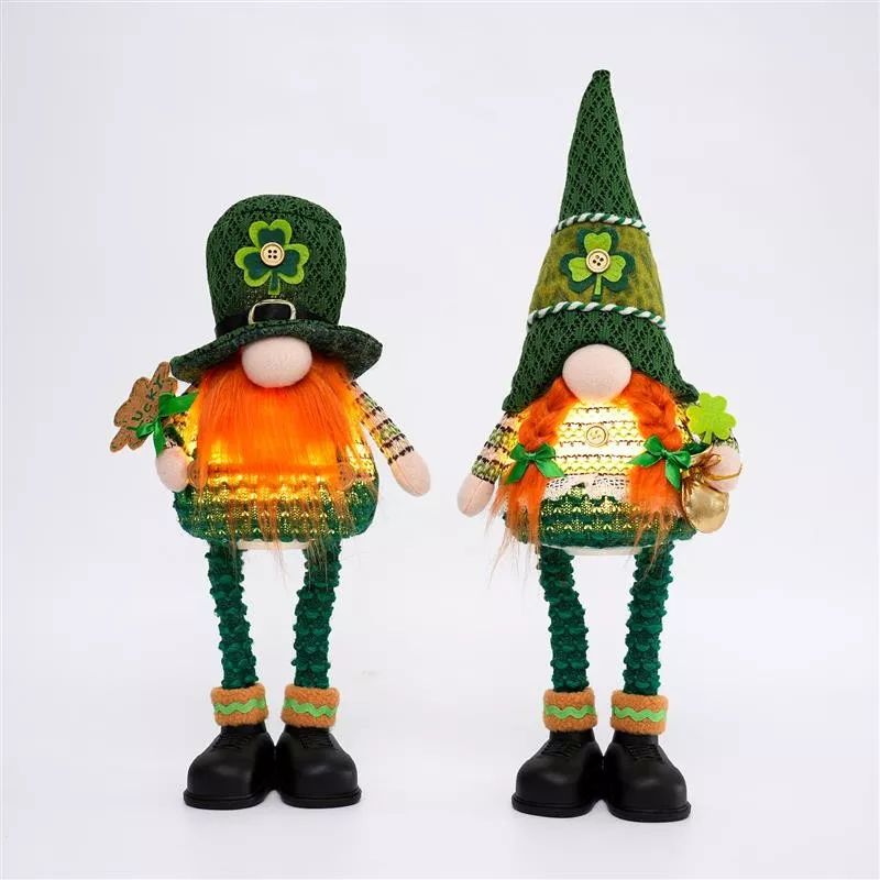 Gnome debout de 35,5 cm/43 cm avec lumière chaude