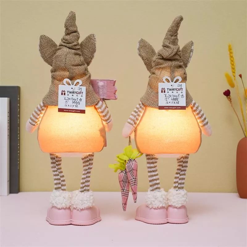 15" Standing rabbit w/ Warm Light