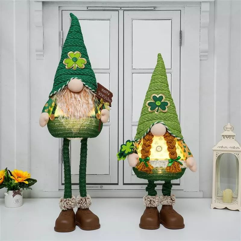 Gnome flexible de 76 cm avec lumière chaude