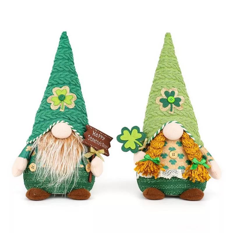 Gnome assis de 35 cm avec lumière chaude