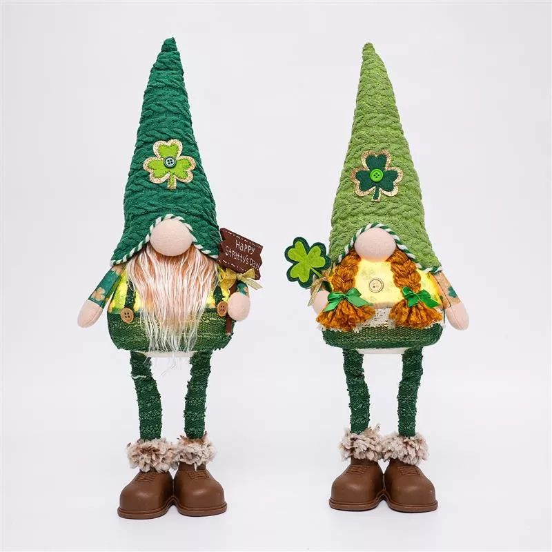 Gnome debout de 45 cm avec lumière chaude