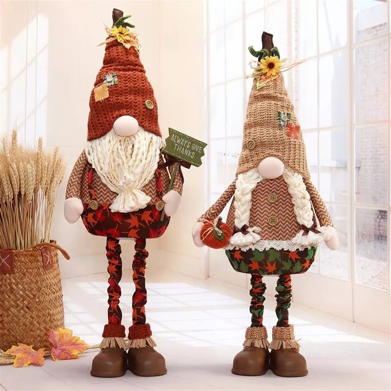 Gnome flexible de 74 cm avec lumière chaude 28 x 16 x 74 cm, 75...