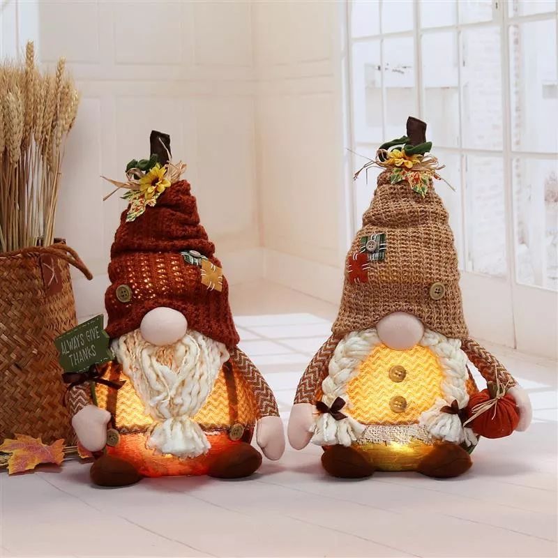 Gnome assis de 30 cm avec lumière chaude, 25 x 15 x 30 cm, 249 g, 3 piles AAA non incluses