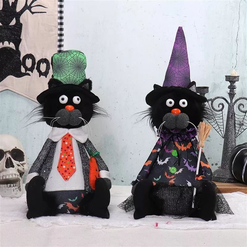 17"/19" Sitting Cat w/ Multi Color Light 22x20x...