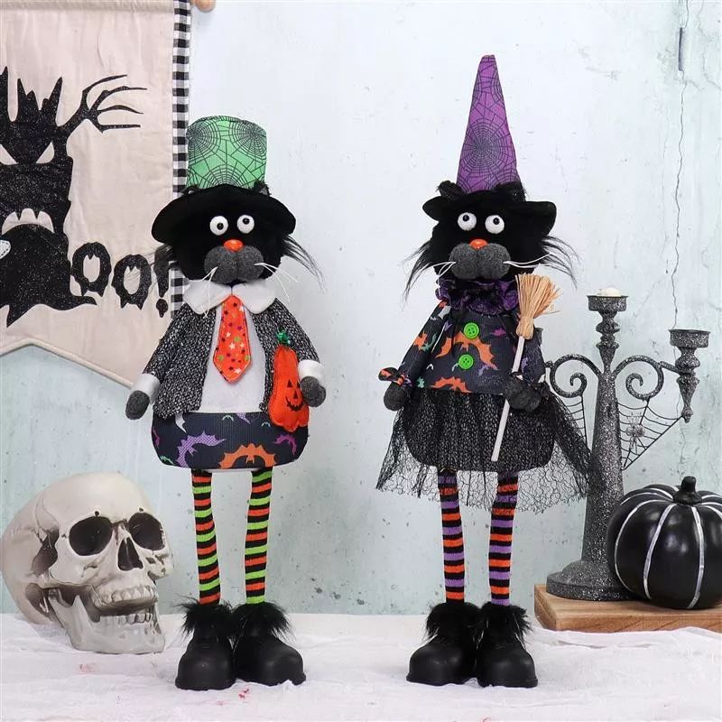 21"/24" Standing Cat w/ Multi Color Light 18x13...