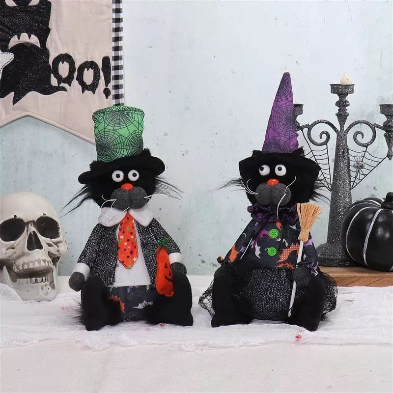 13"/15" Sitting Cat w/ Multi Color Light 18x16x...