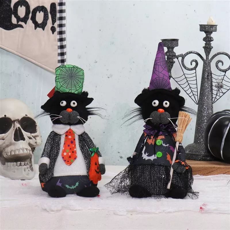 10.5"/12.5" Sitting Cat w/ Multi Color Light 14...