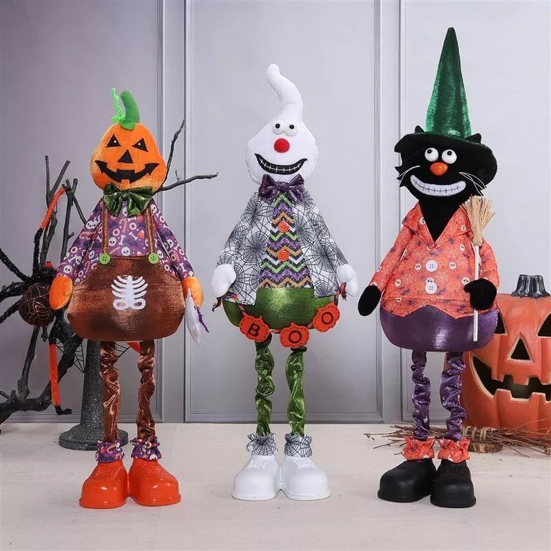 27"/28"/31" Flexible Pumpkin Ghost Black Cat w/...