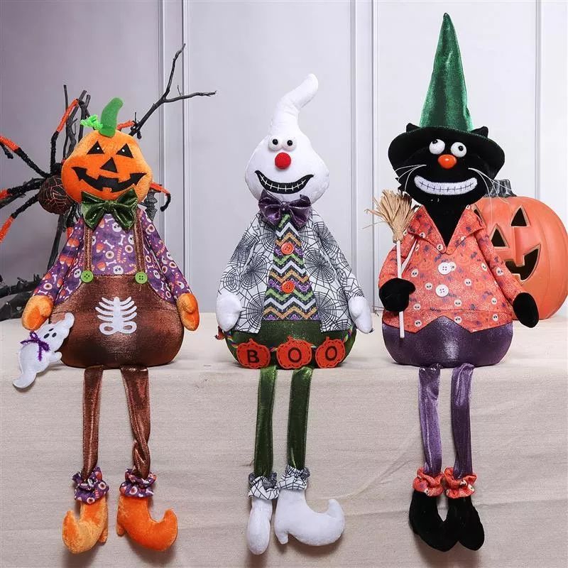 26"/27"/30" Dangle Legs Pumpkin Ghost Black Cat...