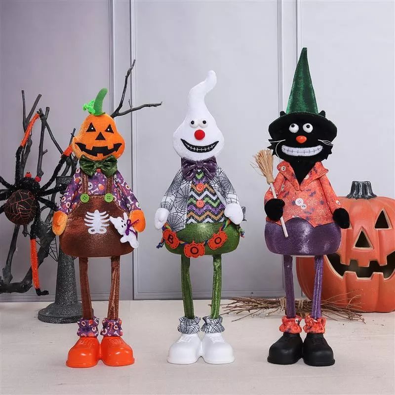 20"/22"/23" Standing Pumpkin Ghost Black Cat w/...