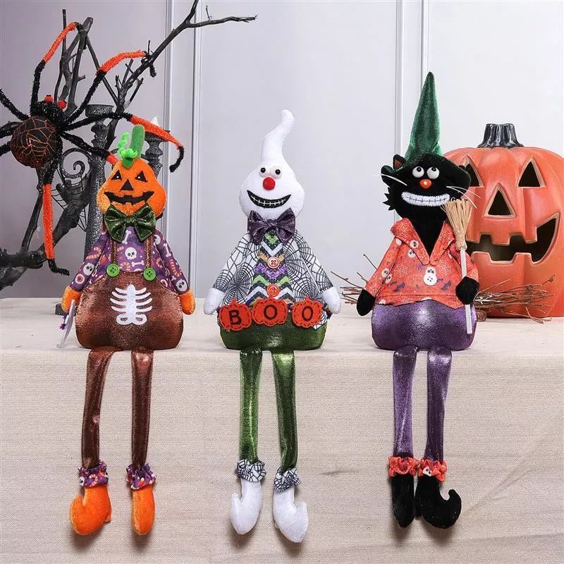 18"/19"/21" Dangle Legs Pumpkin Ghost Black Cat...