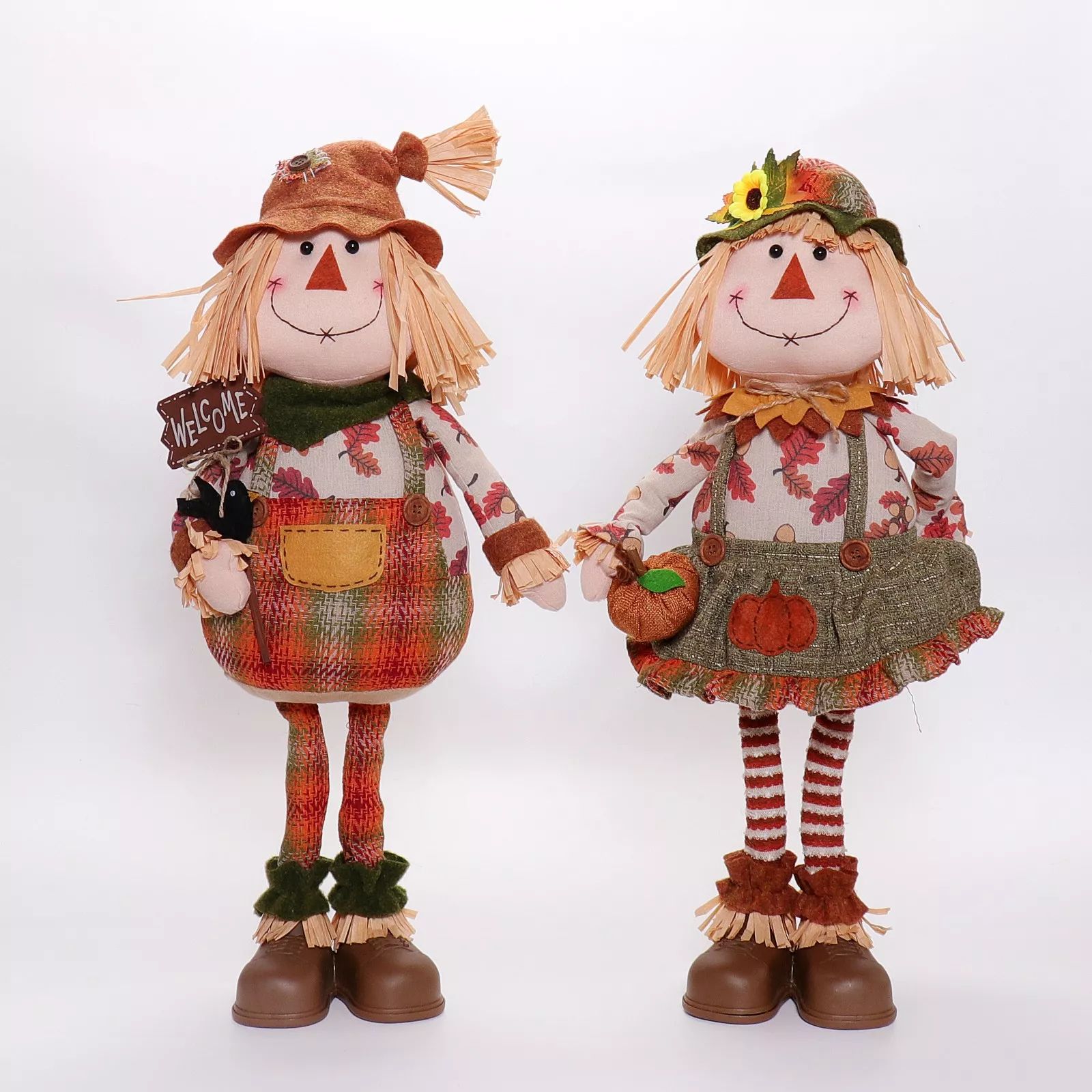 25"/24.5" Standing Scarecrow 25x15x64/32x16x62c...