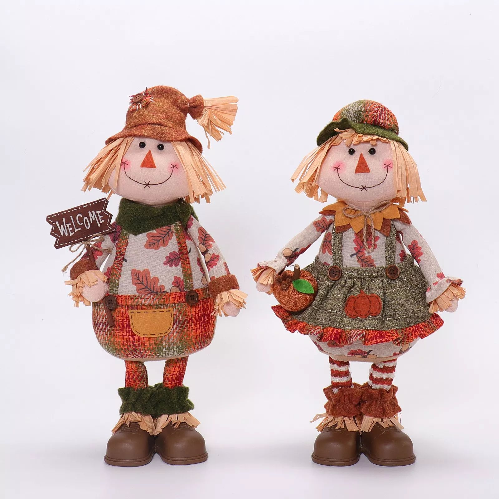 17.5" Standing Scarecrow 22x12x45cm, 439g