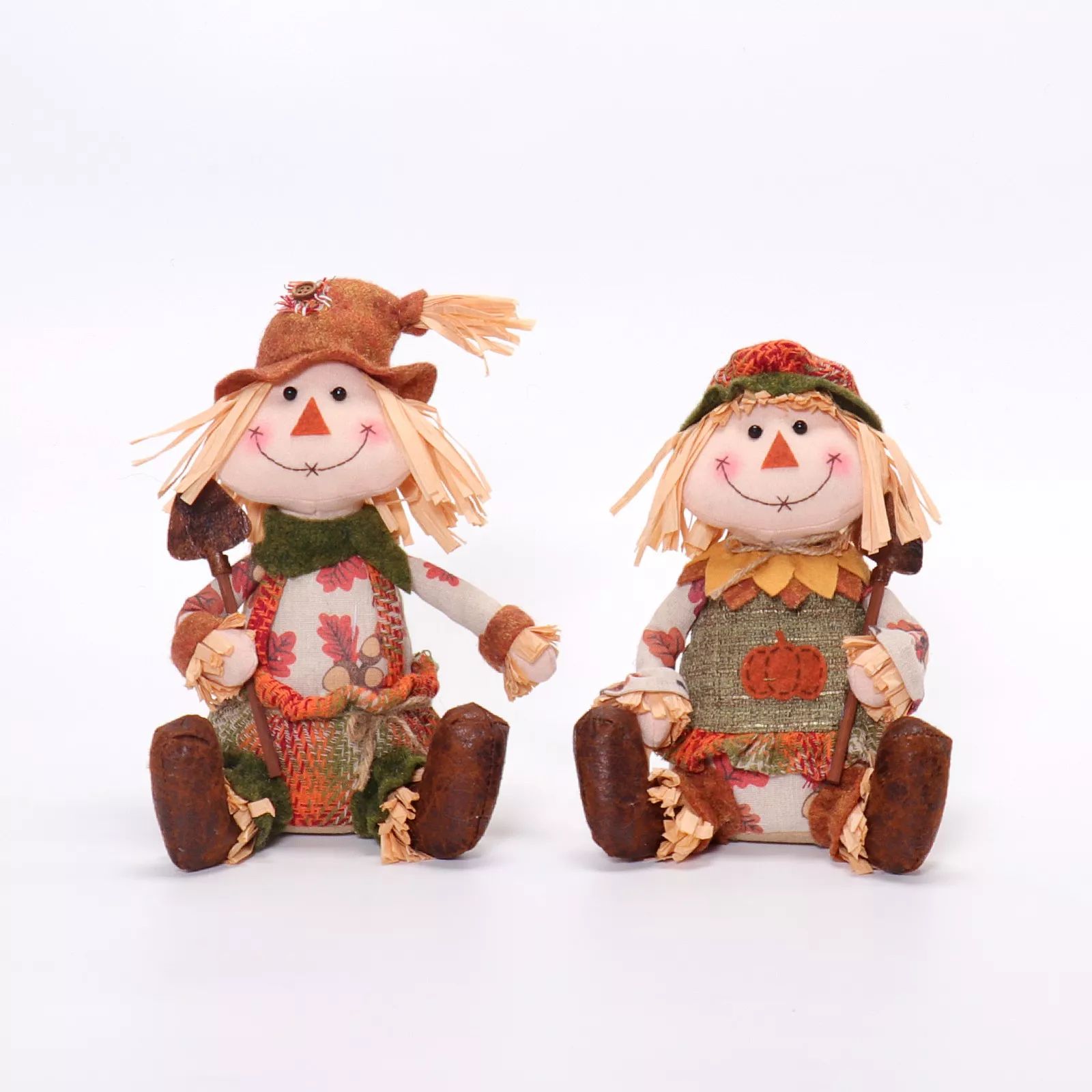 9.5" Sitting Scarecrow 16x12x24cm, 300g