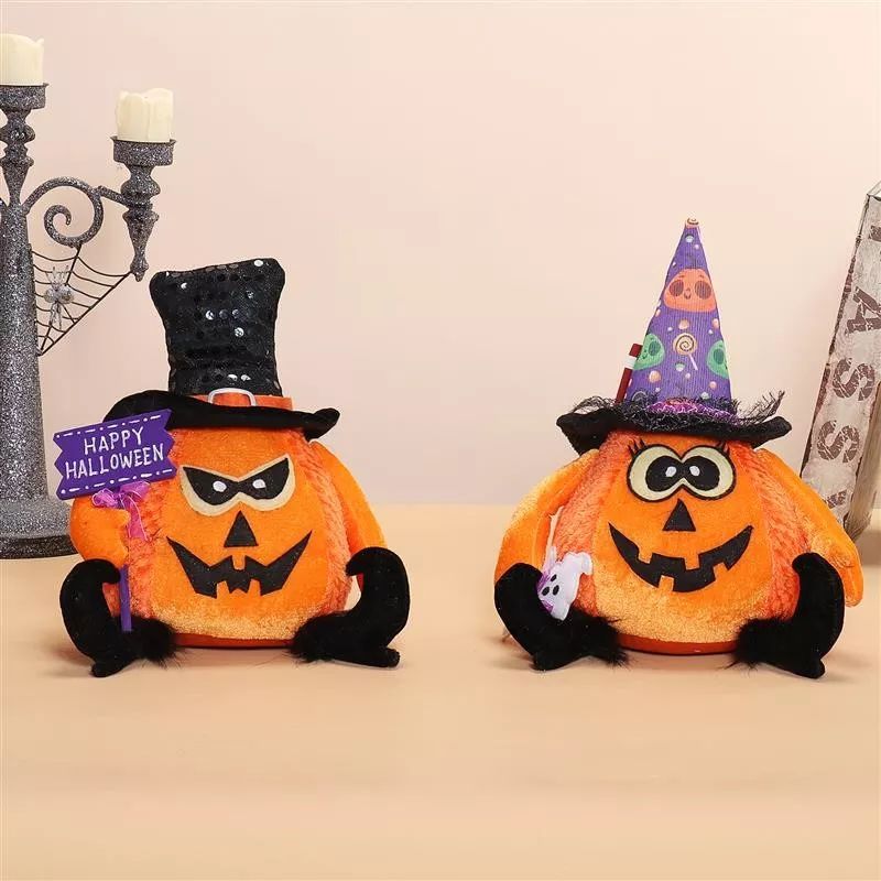 9"/11" Sitting Halloween Pumpkin 21x15x23/28,300g