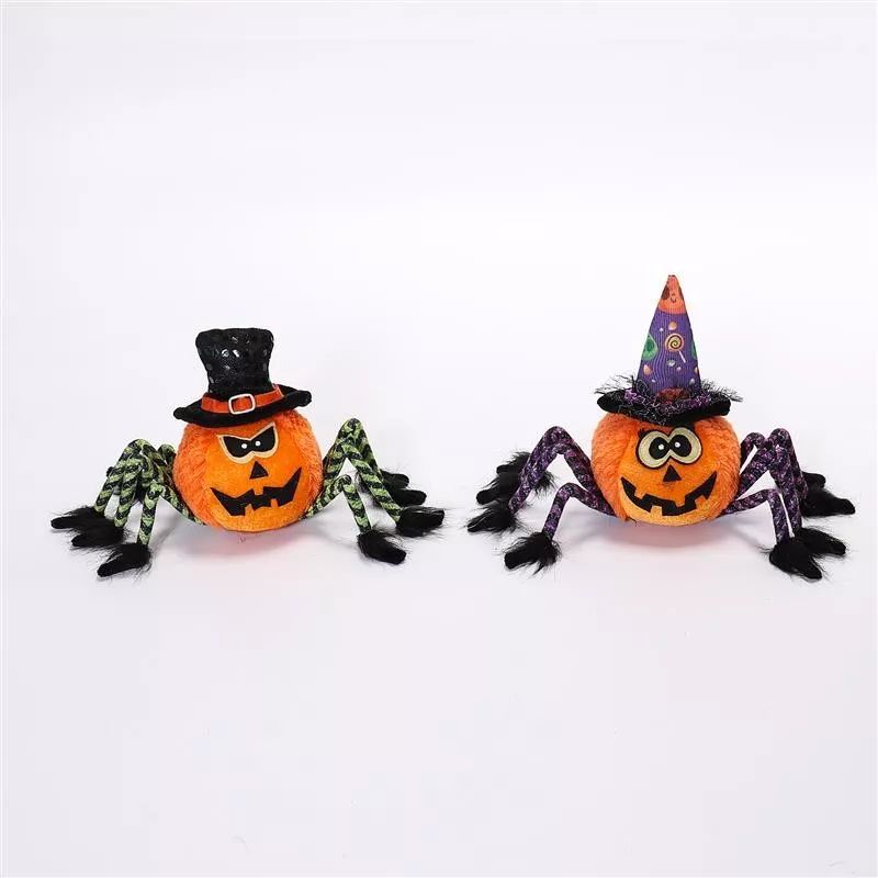 6"/8" Halloween Pumpkin w/Spider Feet 16x9x36/4...