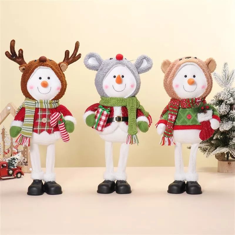 Bonhomme de neige debout 22"/20"/19" 23x13x56/51/49cm,490g