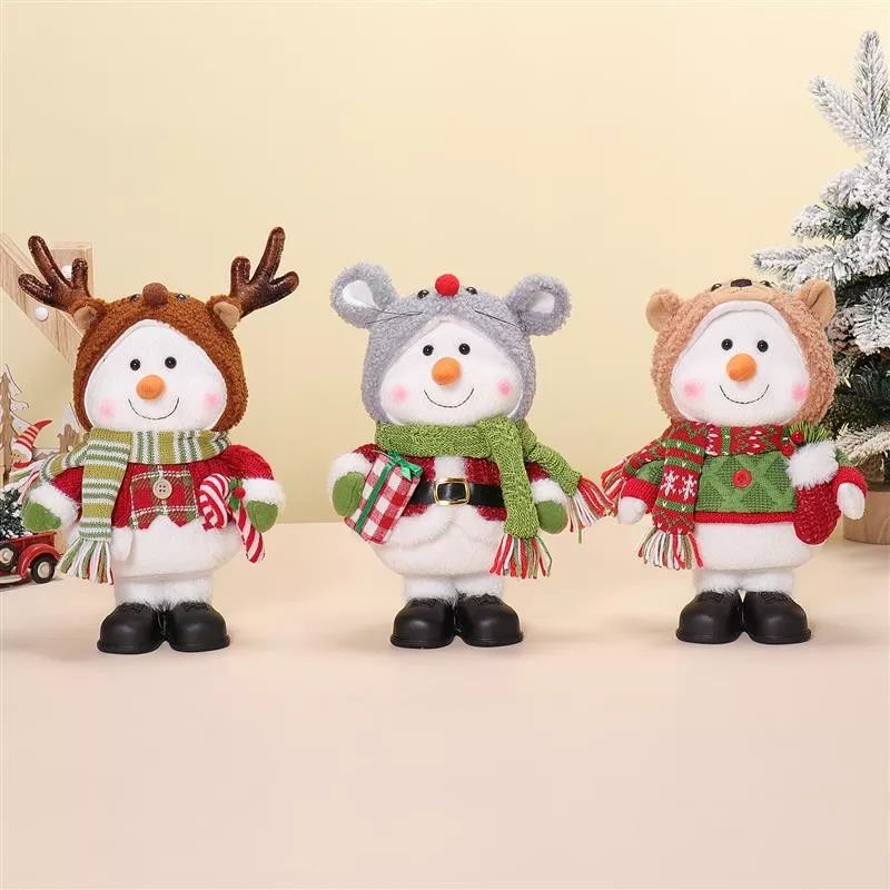 Bonhomme de neige debout 19 x 13 x 31/29/28 cm, 275 g