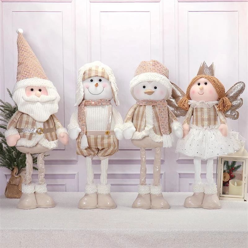 Peluche souple Père Noël/Bonhomme de neige/Pingouin/Ange 39"/28"/27" 29x12x99/71/71cm,40x12x69cm, 550g