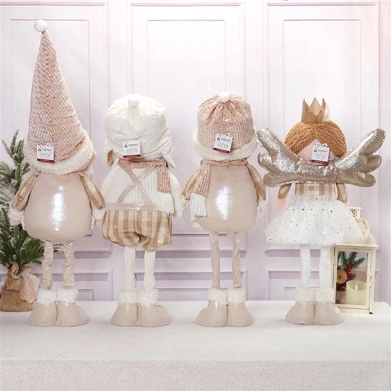 Peluche souple Père Noël/Bonhomme de neige/Pingouin/Ange 39"/28"/27" 29x12x99/71/71cm,40x12x69cm, 550g