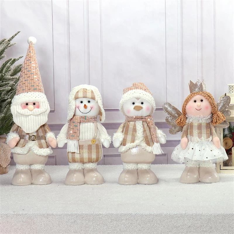 Père Noël/Bonhomme de neige/Pingouin/Ange debout (22"/14"/15") 18x10x56/36/36cm,25x10x38cm, 390g