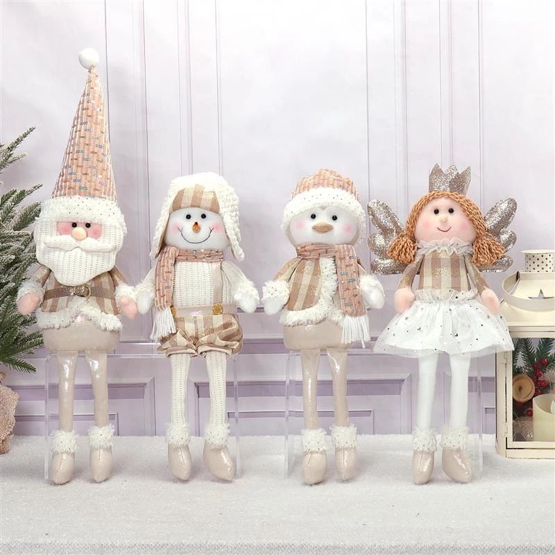 Père Noël/Bonhomme de neige/Pingouin/Ange à pattes pendantes 27"/19" 18x8x69/49/49cm,25x8x49cm, 535g
