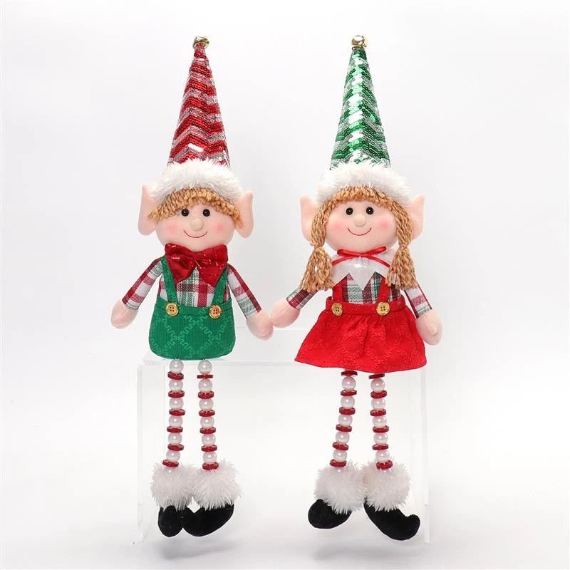 Elfe à jambes perlées de 56 cm (22 pouces), 14 x 7 x 56 cm, 290 g