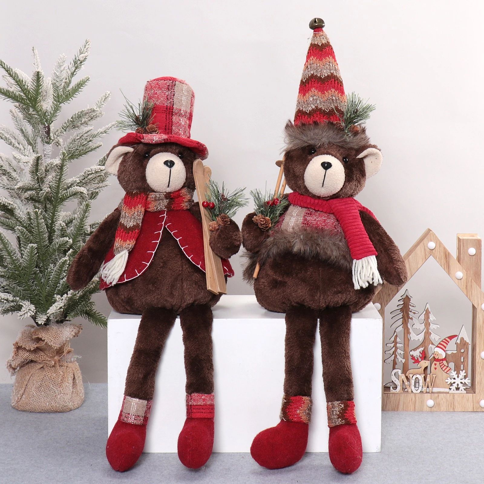 23"/28" Dangle Legs Bear  24x14x59/71cm,605g