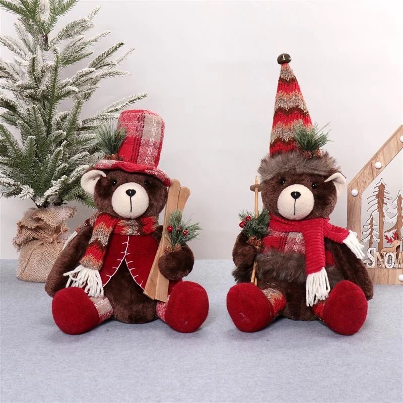 13"/17" Sitting Bear  22x22x33/43cm,615g