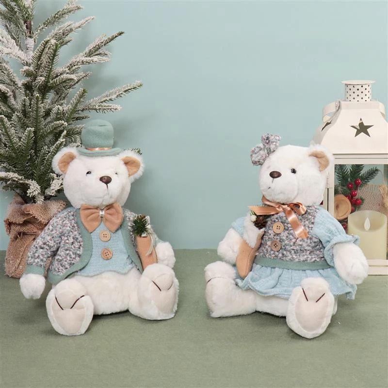 12"/9.5" Sitting Bear 21x16x31/24cm,510g