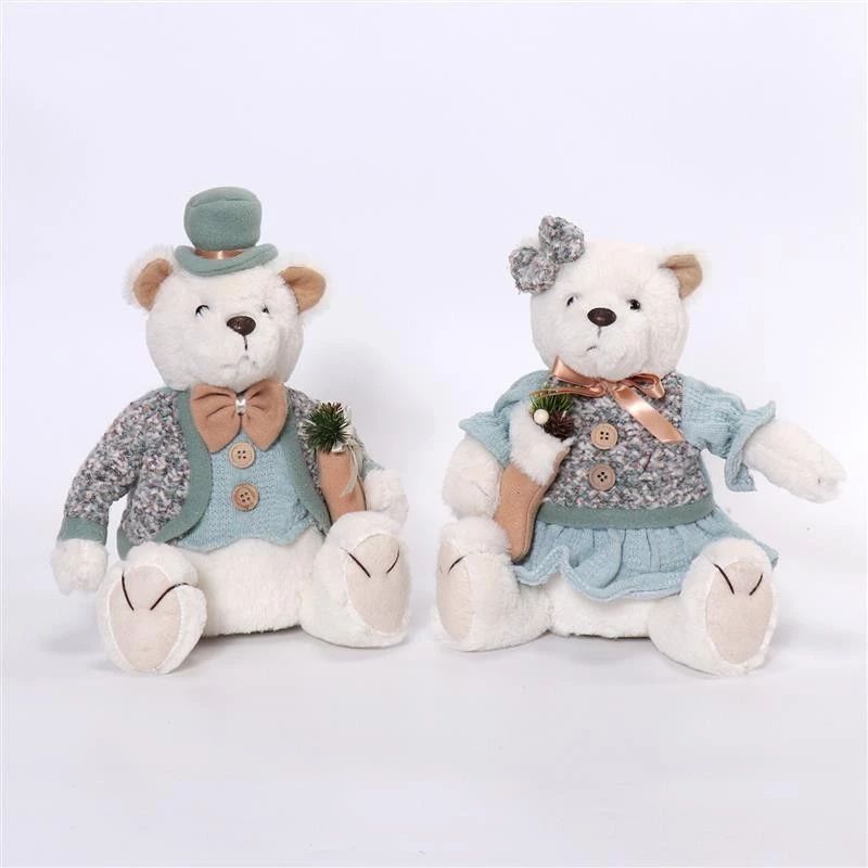 12"/9.5" Sitting Bear 21x16x31/24cm,510g