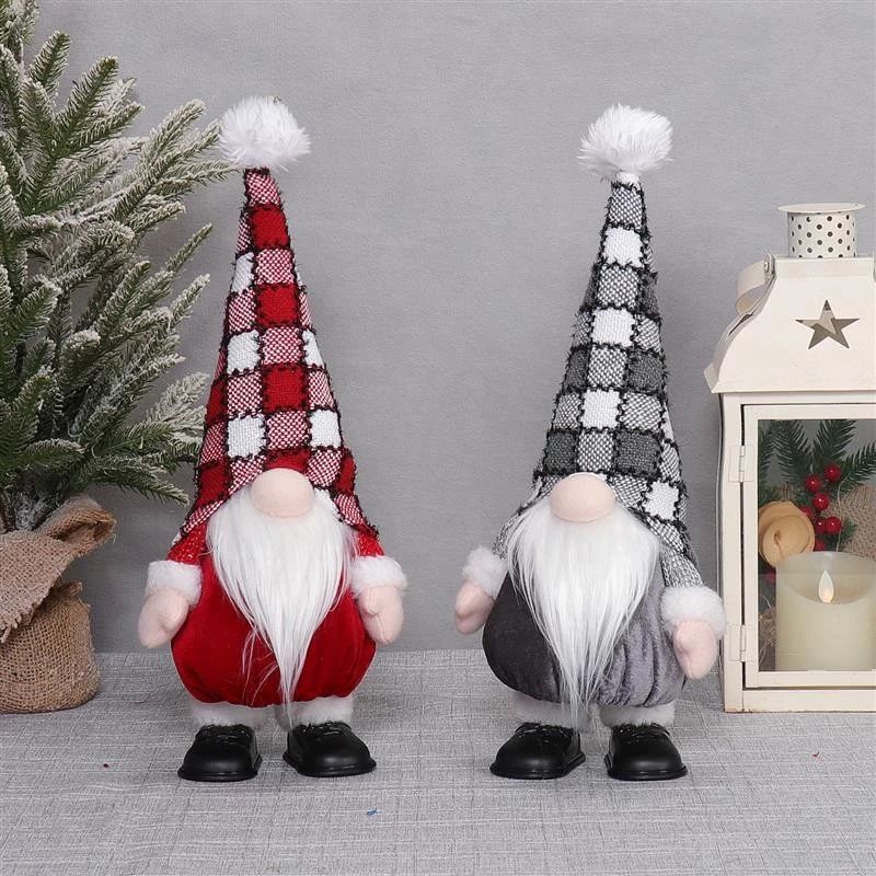 Gnome musical dansant de 43 cm avec lumière chaude