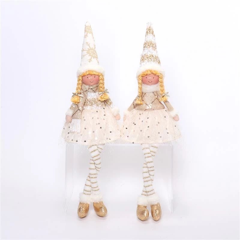 Poupée fille aux jambes pendantes de 58 cm avec lumière chaude, 14 x 9 x 59 cm, 190 g